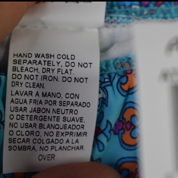 Athena Swim Bottoms 6 Womens Multicolor Swimwear Boho Ruffle Paisley Print - Picture 7 of 9